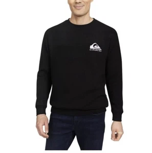 Sudadera Quiksilver Hombre Cuello Redondo, Color Negro, Talla Mediana, Logo. - Imagen 1 de 4