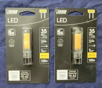 Feit Electric Equivalent Bright White Bi-Pin Base Light Bulb 120v - Image 1 of 2