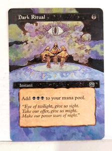 Dark Ritual Mercadian Masques MTG Magic Hand Painted Altered Extended Art - Picture 1 of 1