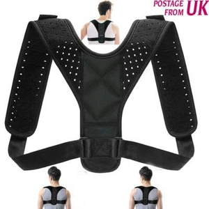 Posture Corrector Back Support Body Brace Wellness Lumbar Shoulder Support Belt - Picture 1 of 13