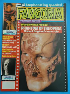 FANGORIA MAGAZINE #87 OCT89' PHANTOM OF THE OPERA, STEPHEN KING, SENTINEL POSTER - Bild 1 von 9