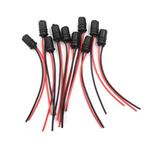 10PCS T10 Light Bulb Extension Socket Holder Soft Rubber Push-in Wedge Base-b - Picture 1 of 6