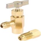 1Set Golden Self-Sealing 1/4’’ SAE Female Adapter Adapter Replacement  For Car