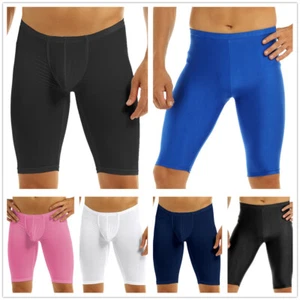Men's Quick Dry Compression Boxer Briefs Swim Trunks Gym Sports Half  Pants - Picture 1 of 34