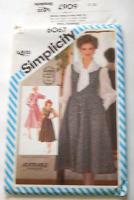 Simplicity 6067 Gunne Sax Dress ©1983 size 10 UC FF - Image 1 of 2