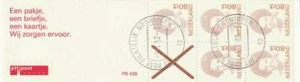 Postzegelboekje Nederland gestempeld PB43b used (01) - Bild 1 von 1