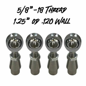 Tie Rod Sway Bar End Link Fab Kit 5/8-18 Chromoly Heim Joint 1.25" OD .120 Wall - Picture 1 of 7