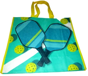 Reusable Tote Bag ~ 20" X 18" X 8" ~ PICKLEBALL ~ By T.J.MAXX