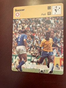 1977 Sportscaster Card #01-17  JAPAN - Pele - Brazil - Soccer - MT - Picture 1 of 2