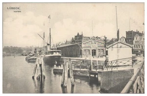 V8028/ Lübeck Hafen AK 1909 - Picture 1 of 2