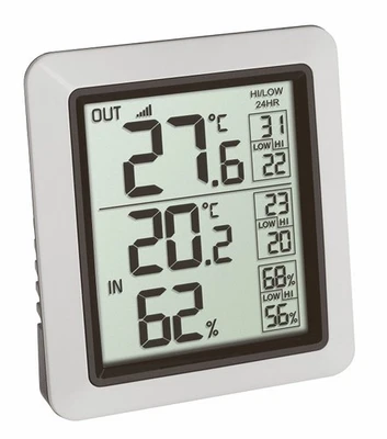 TFA Dostmann INFO Funk-Thermometer inkl. Außensender, 30.3065.02, zur Ermittl... - Bild 1 von 2
