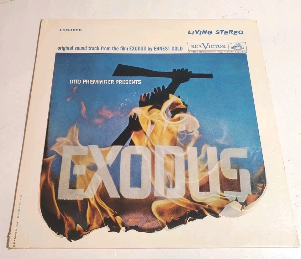 Exodus Film Soundtrack OST Vinyl LP LSO-1058 Living RCA Victor STEREO EX/VG  - Image 1 of 4