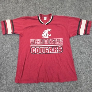 Vintage Washington State Cougars T-Shirt Boys 18/20 XL Scrimmage USA V-Neck... - Picture 1 of 8