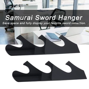 1 Pair Of Knife Holders Sword Holders Wall-mounted Sword Holders Black 1 Pair - Bild 1 von 22