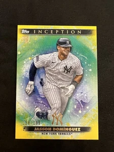 2024 Topps Inception Jayson Dominguez Yellow RC /199 #38 - Picture 1 of 2