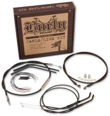 Kit de linha de freio/cabo estendido Burly Brand para 16 polegadas. Guidões Ape - B30-1125 - Imagem 1 de 3