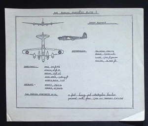 Original WWII Boeing Fortress B-17C Recognition Drawing – American Heavy Bomber - Picture 1 of 3