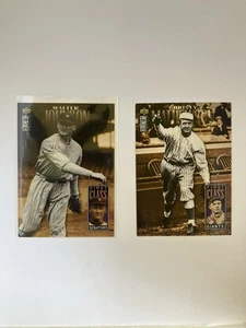 Upper Deck First Class Legends Walter Johnson + Christy Matthewson - Picture 1 of 2