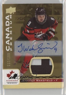2017 Team Canada Juniors Premium Materials /199 Jennifer Wakefield #18 Auto - Image 1 of 2