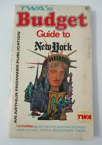 1969 TWA BUDGET GUIDE NACH NEW YORK, illustriert, Gutscheine - Bild 1 von 7