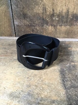 Cinturón H&M Negro Hebilla Circular S Foto 1 de 4