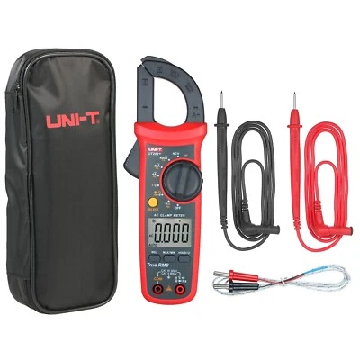 UNI-T TRUE RMS Digital Clamp Meter NCV Multimeter 600V 400A Temp Cap Test UT202+ - Image 1 of 4