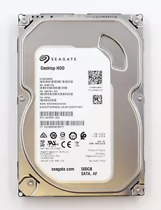 Seagate ST500DM002 500GB 3.5" 6Gb/s 16MB 7.2K RPM SATA Hard Drive P/N:1SB10A-022 - Picture 1 of 3