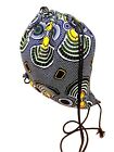 Large Ankara abstract art African print drawstring bag backpack
