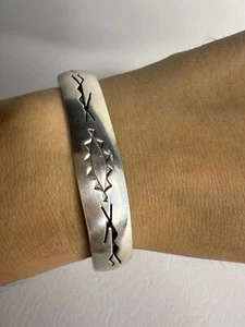 Vintage Navajo 925 Sterling Silber Armband Indianer verstellbar Bracelet - Bild 1 von 5
