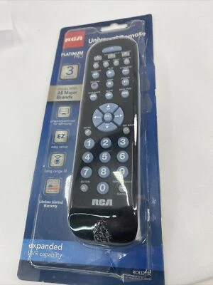 RCA RCR3273E 3 Device Universal Remote Control, New - Image 1 of 3