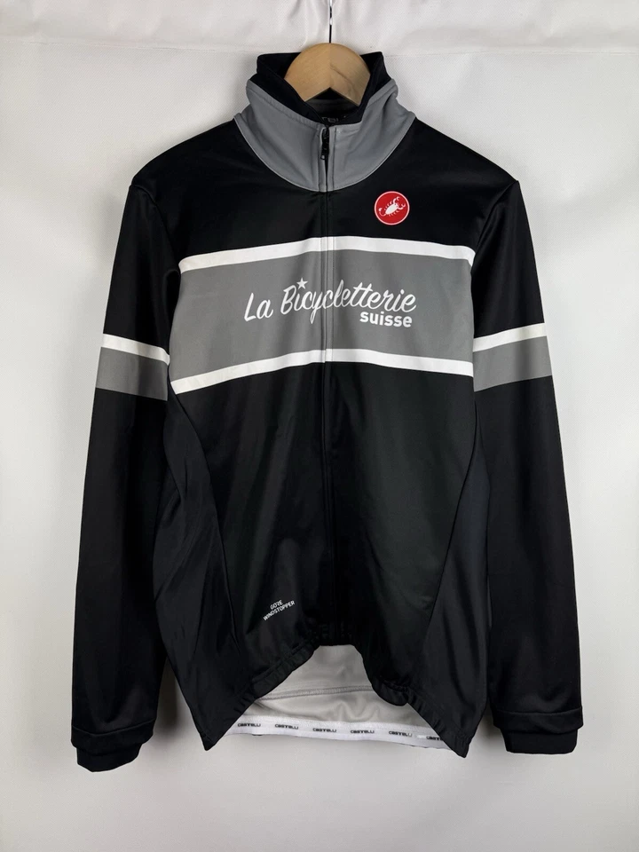 Chaqueta cortavientos de ciclismo Castelli Servizio Corsa Gore Windstopper para hombre talla 2XL Foto 1 de 4