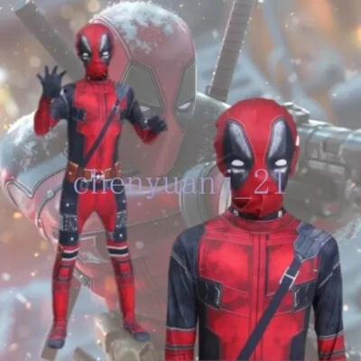 Disfraz de Halloween Deadpool para niños Marvel Deadpool Cumpleaños Niño Disfraz Foto 1 de 4