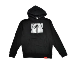 Visual By Van Styles VIEW Black White Graphic Pullover Sweatshirt Men's Hoodie - Picture 1 of 4