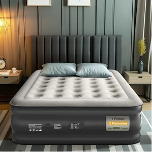 Luftmatratze Schlafmatte Gästebett Selbstaufblasbar für 2 Personen 203x152cm - Bild 1 von 1