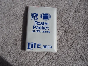 Vintage NFL Miller Lite Beer 1980 Roster Packets 28 Teams Greensburg Pa Beverage - Picture 1 of 5