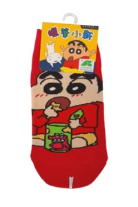 Crayon Shin-chan Kids Ankle Socks - Red (L)9~10 - Picture 1 of 1