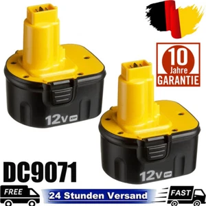 2X 12V 4,8AH Ni-MH Akku für DEWALT DC9071 DE9072 DW9071 DC540 DC727 DC740 DC840 - Bild 1 von 12