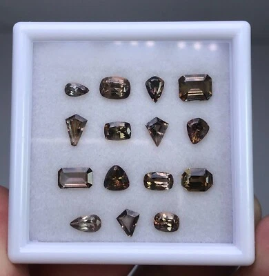 7.60 CT Axinite cut gemstones lot from Pakistan - Image 1 of 4