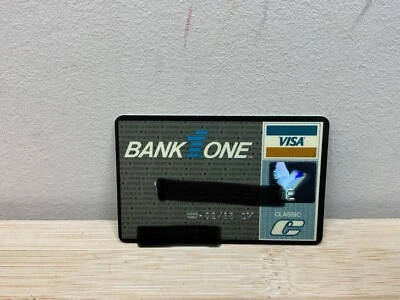Bank One Comp-u-Store Classic Visa Credit Card Expired 1988  B68 - Image 1 of 2