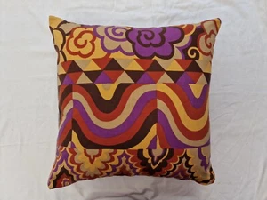 Handmade scatter cushion cover Natalie Gibson Conran vintage 1960s fabric - Picture 1 of 2