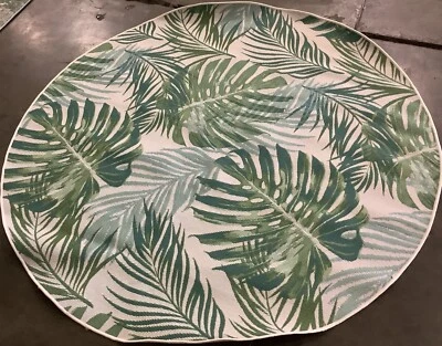 GREEN / TEAL 5'-3" x 5'-3" Flaw in Rug, Reduced Price 1172674723 BAR592X-5R - Image 1 of 4