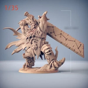 1/35 resin figure model Fantasy brave savage warrior 3D printing unpainted - Picture 1 of 1
