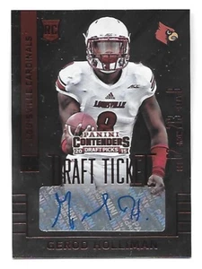 GEROD HOLLIMAN 2015 Panini Contenders Draft Picks Ticket Red Foil Autograph #189 - Bild 1 von 2