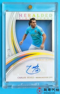 2022-23 Immaculate Manchester City Carlos Tevez Heralded Auto 4/25 No parallel - Picture 1 of 2