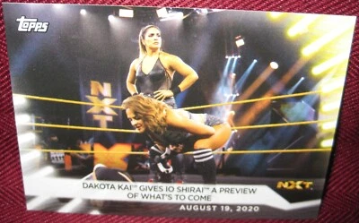 2021 TOPPS WWE WOMEN'S DIVISION #60 DAKOTA KAI BASE CARD - Image 1 of 2