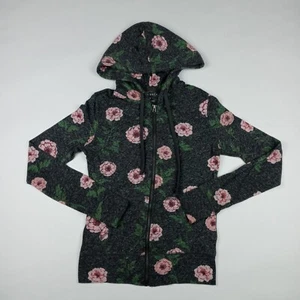 Aéropostale Hoodie Sweatshirt Floral Lightweight Women's Size Small Zip Up - Picture 1 of 9