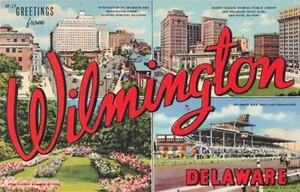 Wilmington, Delaware Großbrief Postkarte Grüße Mehrfachansicht um 1941 LL2 - Bild 1 von 2