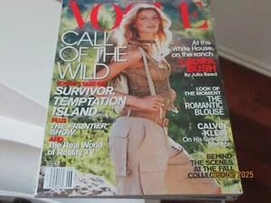 GISELE BUNDCHEN , Vogue Magazine , June 2001 , Laura Bush At The White House - Picture 1 of 1