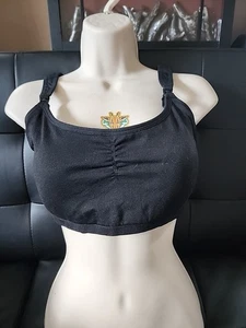 Womens AUDEN NURSING 2 in 1 NURSE & HANDS FREE PUMP BRA sz L Large - Picture 1 of 6