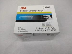 3M Softback Sanding Sponge Ultra Fine 20 Pads 4.5" x 5.5" 02601 NEW in Box - Bild 1 von 12